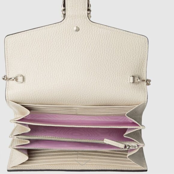 GUCCI DIONYSUS MINI LEATHER CHAIN WALLET - Picture 4 of 7